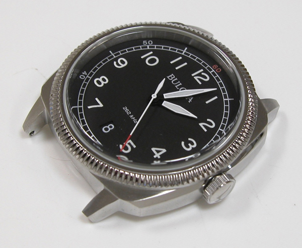 送料無料 [即納]ブローバ 腕時計 BULOVA時計 ]( BULOVA 腕時計 ブローバ 時計 ミリタリー MILITARY  メンズ/腕時計/ブラック/96B230 [革 ベルト/クォーツ/アナログ/ブラウン/シルバー] BULOVA::腕時計 