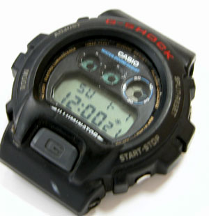カシオ腕時計(CASIO)G-SHOCK/DW-6900/1289表示確認