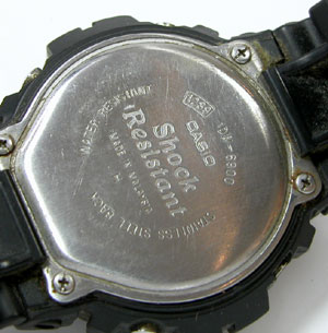 カシオ腕時計(CASIO)G-SHOCK/DW-6900/1289裏蓋