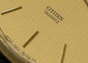シチズン腕時計(CITIZEN)Exceed4-798金張文字盤
