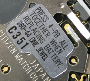CITIZEN腕時計シチズン（インデペンデント）C351-L16673リセット