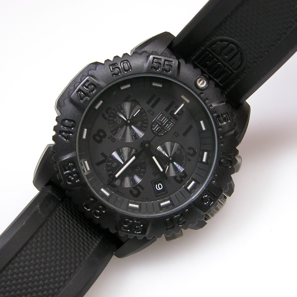 Luminox 3080シリーズ ブラック ベルト無し Luminox Men's Watch Navy Seal Colormark Chronograph 3080 Black