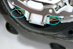 デジタル腕時計の電池交換修理ボタンの注意2