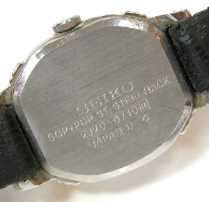 セイコー腕時計(SEIKO)ブレスレット2320-6710裏蓋