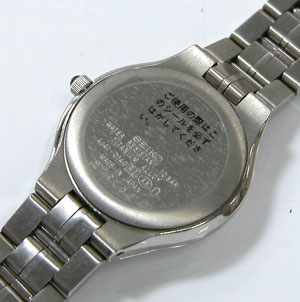 セイコー腕時計（SEIKO)エクセリーヌ/4J41チタン裏蓋