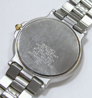 セイコー腕時計(SEIKO)ルーセントLUCENT/5E21-6B70裏蓋