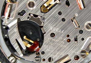 セイコー腕時計(SEIKO)懐中時計クロノグラフ/7T36-7A20電池格納部