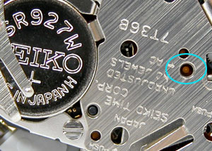 セイコー腕時計(SEIKO)懐中時計クロノグラフ/7T36-7A20AC端子