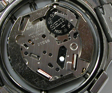 セイコー腕時計(SEIKO)1/100秒クロノグラフ7T59ムーブメント