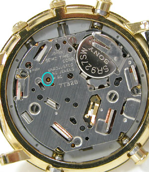 セイコー腕時計(SEIKO)アラームクロノ海外モデル7T32-6030ムーブメント