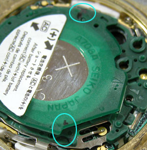 セイコー腕時計(SEIKO)ワールドタイム-デジタルA708-5000電池交換2