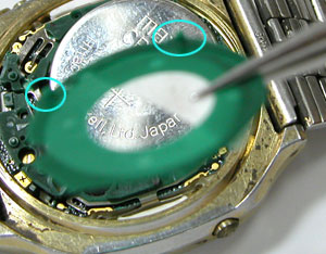 セイコー腕時計(SEIKO)ワールドタイム-デジタルA708-5000電池交換4