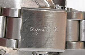 セイコー腕時計(SEIKO)アニエスAgnes-V654-0410バックル