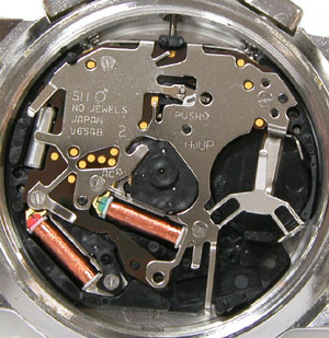 セイコー腕時計(SEIKO)アニエスAgnes-V654-0410ムーブメント拡大