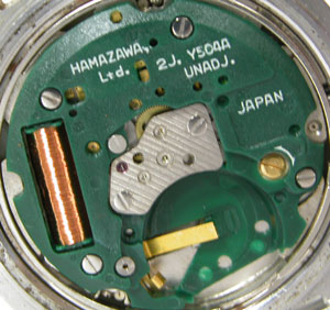 セイコー腕時計(SEIKO)ALBAアルバスタンダードY504-8010ムーブメント拡大