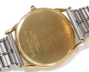 セイコー腕時計(SEIKO)ドルチェDOLCE/18金5E61-0A10裏蓋