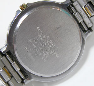セイコー腕時計（SEIKO)Dolceドルチェ8N41-7020裏蓋