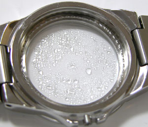 セイコー腕時計(SEIKO)ルキア/5Y89-0B20白多軸ケース内側水滴