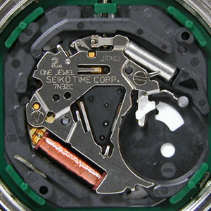 SEIKO腕時計（セイコー）SUS/7N32-0B70ムーブメント拡大