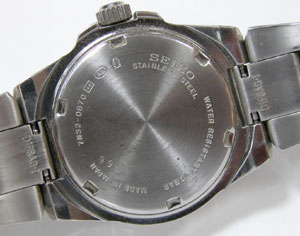 SEIKO腕時計（セイコー）SUS/7N32-0B70裏蓋