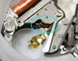 腕時計の電池交換修理/MIYOTAムーブ（ミヨタ）歯車